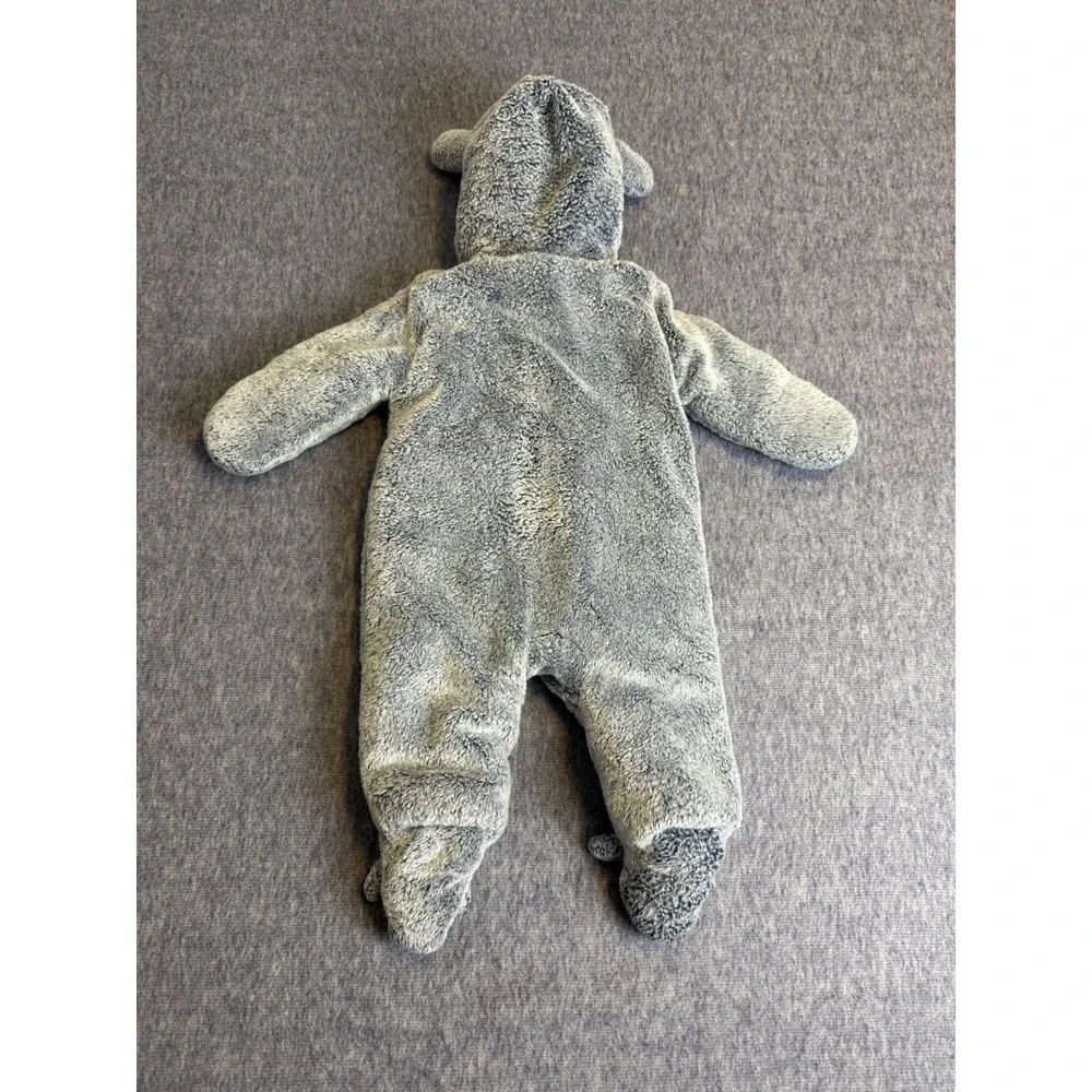 3-6M Unisex‎ Koala Baby 1-Piece Plush Hooded Pram Suit Fleece Jumper Blue